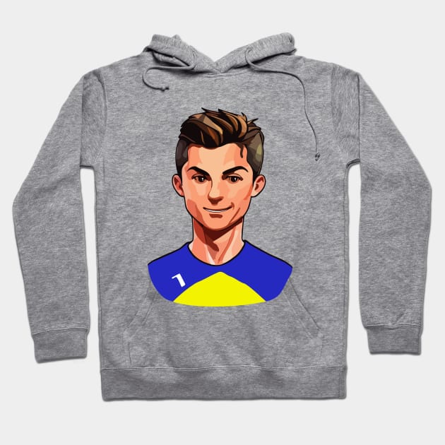 Celebrate soccer legend Cristiano Ronaldo with this adorable illustration Hoodie by amithachapa